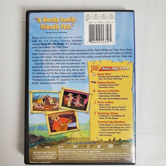 Home on the Range (DVD) Walt Disney Animated Musical Comedy - Picture 3 of 3